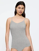 Beauty Layers Špagetový top z vlny - MEDIUM GREY MELANGE - TRIUMPH MEDIUM GREY MELANGE - TRIUMPH