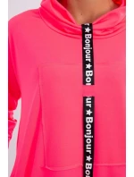 Šaty s kravatou ružové neónové Šaty s kravatou ružové neónové