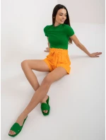 Šortky model 18371985 světle oranžová - FPrice Šortky model 18371985 světle oranžová - FPrice