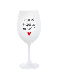 BEST BABY IN THE WORLD - pohár na biele víno 350 ml