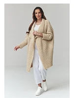 Zapínanie svetra model 226881 Makadamia Zapínanie svetra model 226881 Makadamia