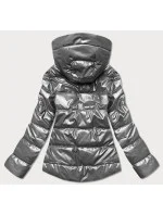 Šedá dámská bunda s kapucí model 17099085 - S'WEST