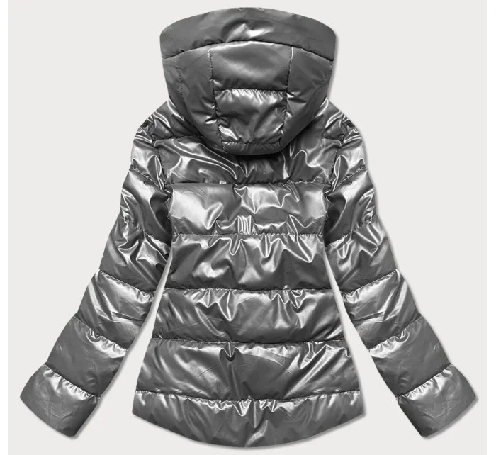 Šedá dámská bunda s kapucí model 17099085 - S'WEST