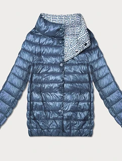 Lekko ocieplana dwustronna kurtka do bioder Goodlookin niebieska (P21-7213/7212-30S)