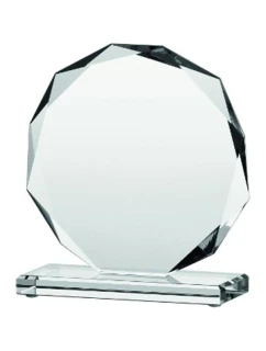 Sklenená trofej s matným podstavcom