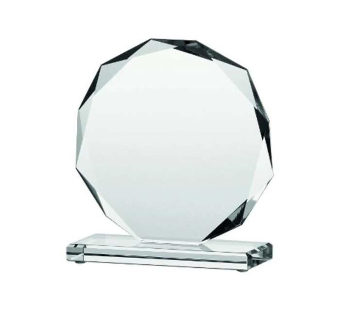 Sklenená trofej s matným podstavcom