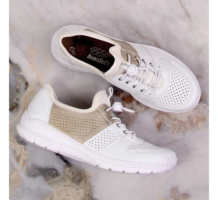 Pohodlná poltopánka Rieker W L3254-80 biela