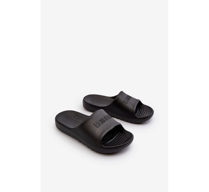 Lekkie Piankowe Klapki Dziecięce Big Star NN374556 Czarny