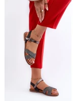 Dámské Ploché Sandály model 21660404 Černé - S.Barski