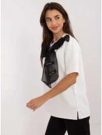 Blúzka LK BZ 509621 3.54 bielo-čierna Blúzka LK BZ 509621 3.54 bielo-čierna