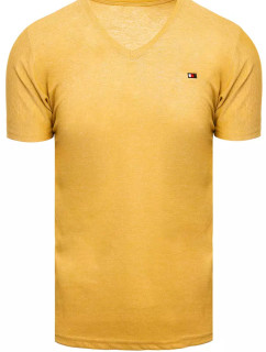 Základné pánske horčicové tričko Dstreet RX4998