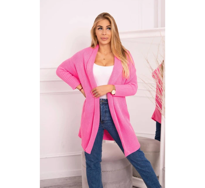 Sveter s netopierími rukávmi svetlo ružový