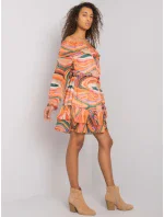 Šaty DHJ SK 15015 1.48P oranžová