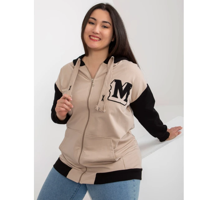 Blúzka RV BL 8272.85 čierna a béžová