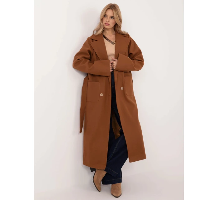 Dámsky kabát LK CZ 509786.99 Svetlohnedý - LAKERTA