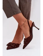 Sandále na podpätku model 224468 Krok vo veľkom štýle Sandále na podpätku model 224468 Krok vo veľkom štýle