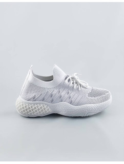 Biele azúrové dámske sneakersy (JY21-2)