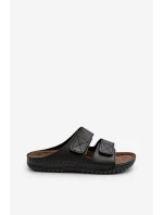 Pohodlné pánské sandály s suchým zipem model 21665794 černé - Inblu