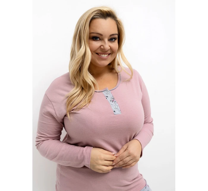 DU PI FP 501.22 tmavoružové pyžamo