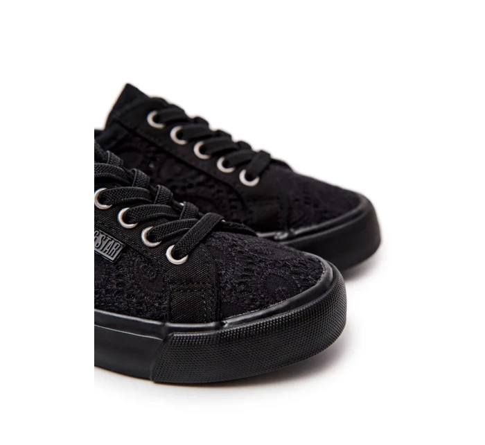Openwork Sneakers Big Star JJ374011 Black