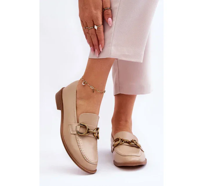 Klasické dámské mokasíny Béžové Lorien