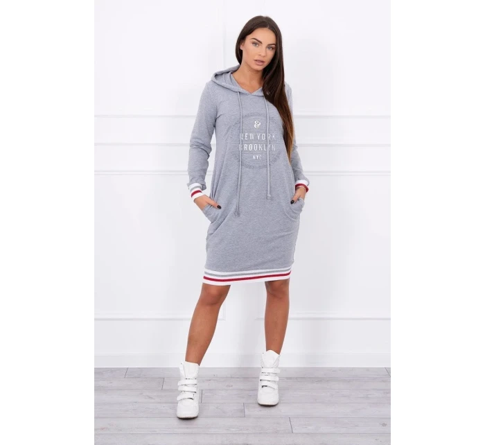 Šaty Brooklyn šedej