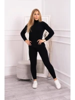 Dvoudílný svetr z alpaky černý