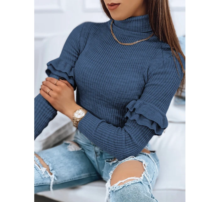 Dámský svetr modrý Dstreet model 21964204 - FashionStreet Dámský svetr modrý Dstreet model 21964204 - FashionStreet