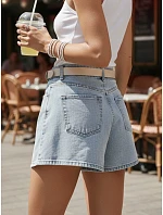 Dámské džínové šortky HOT LIGHT blue Dstreet model 21987499 - FashionStreet Dámské džínové šortky HOT LIGHT blue Dstreet model 21987499 - FashionStreet