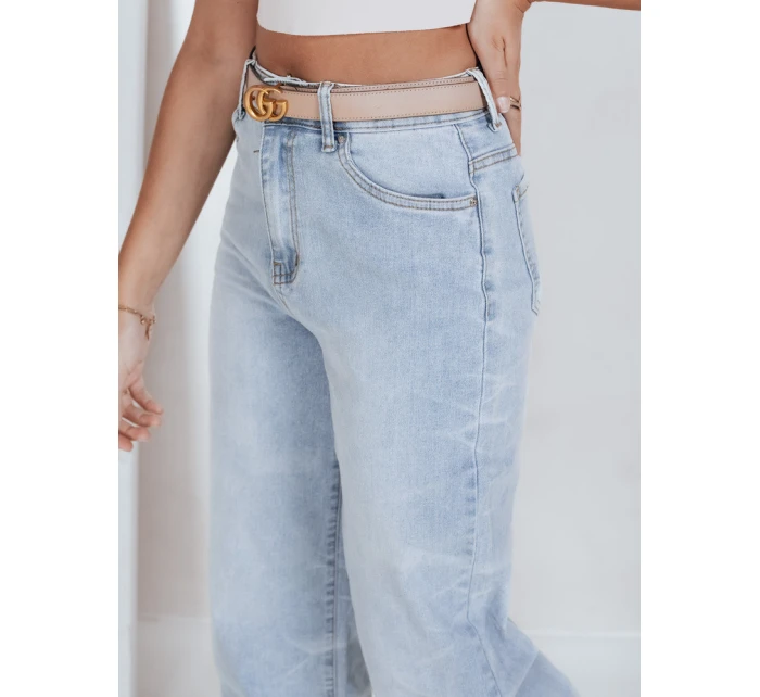 Dámske široké modré džínsy FashionStreet UY2820