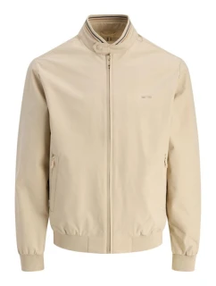 Jack&Jones pánska bunda JPRBLUBRAD BOMBER JACKET SN 12273393 WHITE PEPPER