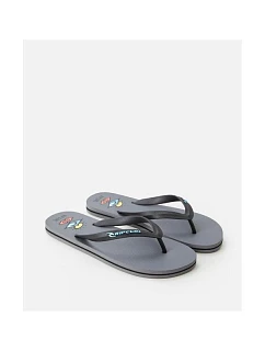 RIP CURL Icons Žabky s otvorenou špičkou sivé