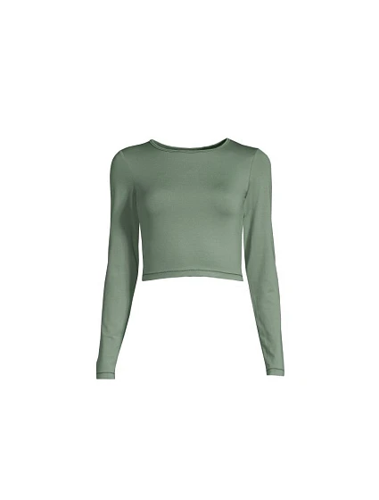 Koszulka CASALL Crop Long Sleeve dusty green Koszulka CASALL Crop Long Sleeve dusty green