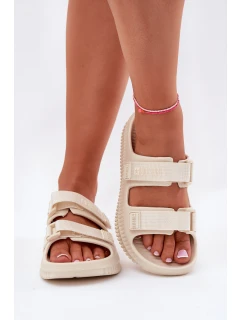 Dámské Pěnové Pantofle Se  Big Star Béžové model 21695303 - Big Star Shoes