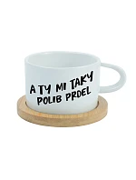 A TY MI TAKY POLIB PRDEL - biely hrnček makrónka 200 ml