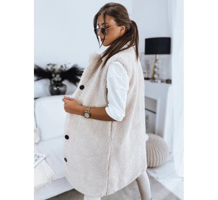 Dámska béžová vesta BALLA FashionStreet TY3200