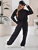 Dámske tepláky CHARM black FashionStreet AY0957