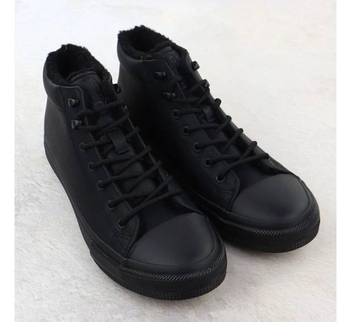 Pánské černé zateplené kotníkové tenisky model 21905111 - Big Star