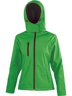 R Dámská 3vrstvá softshellová bunda s kapucí 30. green/black model 22428038 - Result