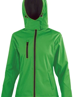 R Dámská 3vrstvá softshellová bunda s kapucí 30. green/black model 22428038 - Result