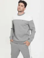 Pánska mikina Z2BQ01KBCK2 CGYH sivá/ecru - Guess