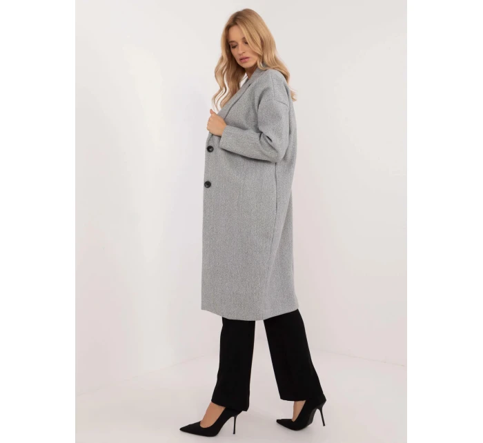 Dámsky kabát TW EN BI 7298 2.14 Grey - Och Bella