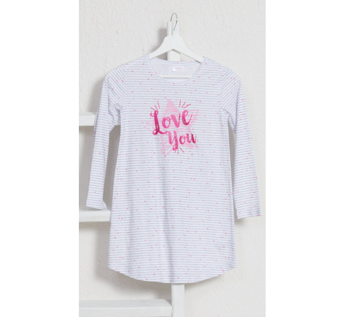 Dětská noční košile s dlouhým rukávem Love model 17844017 - Vienetta Secret
