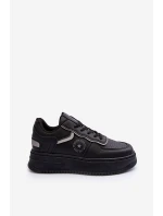 Damskie Buty Sportowe Sneakersy Big Star MM274232 Czarne Damskie Buty Sportowe Sneakersy Big Star MM274232 Czarne