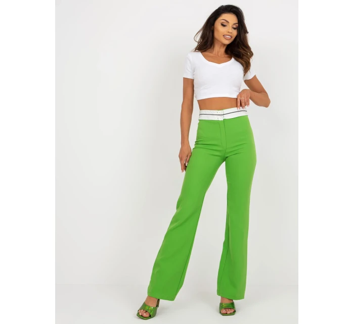 Nohavice DHJ SP 6971.32 svetlo zelená