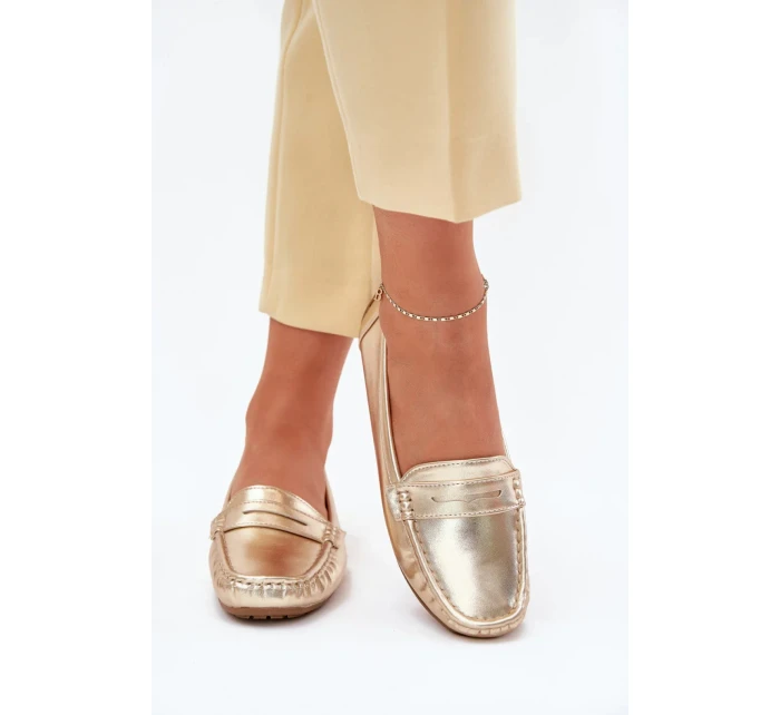 Dámske mokasíny FT245 Gold - Confly