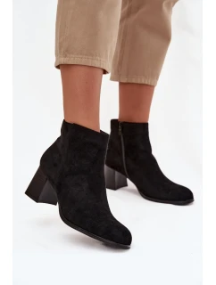 Dámske členkové topánky JH21-80 black - Marilou