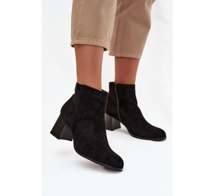 Dámske členkové topánky JH21-80 black - Marilou Dámske členkové topánky JH21-80 black - Marilou