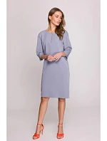 Dámske šaty S394 holubičkovo šedé – Stylove