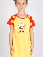 Detská nočná košeľa s krátkym rukávom Kurča